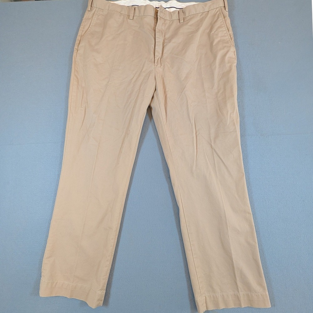 Polo Ralph Lauren Chino Pants Mens 44x30 Classic Fit Khaki Slacks - Picture 2 of 7